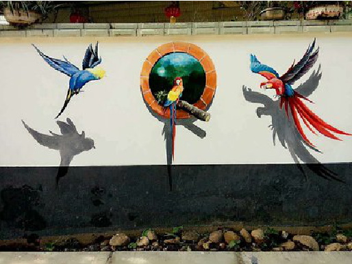 芒市视觉错位-3D墙绘设计