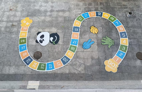 芒市地面游戏彩绘