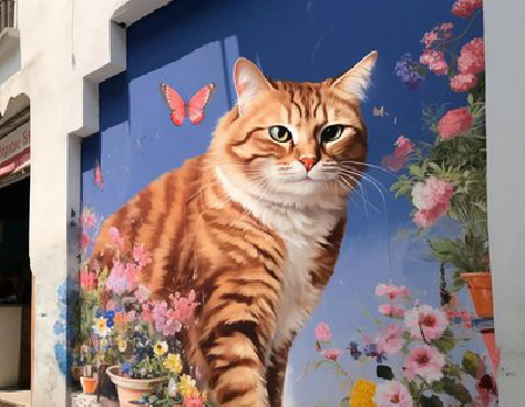 芒市自己绘制有个性的手绘墙