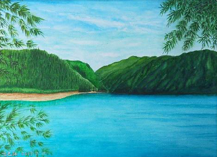 芒市在墙绘中，如何绘画绿水青山？