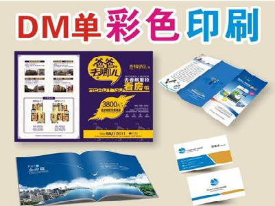 芒市单页印刷，色彩搭配简单。