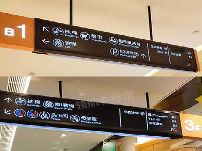 芒市如何通过商场标识牌引导客流分布？